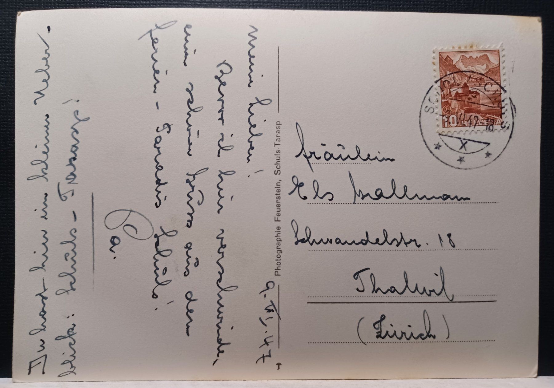 Cartes postales: 606, Vulpera mit Strandbad, GR, Blick auf Schulz – D'occasion à Aarau Rohr par mgvw 3