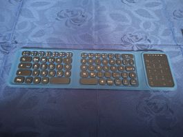 Faltbare Bluetooth Tastatur mit Ziffernblock