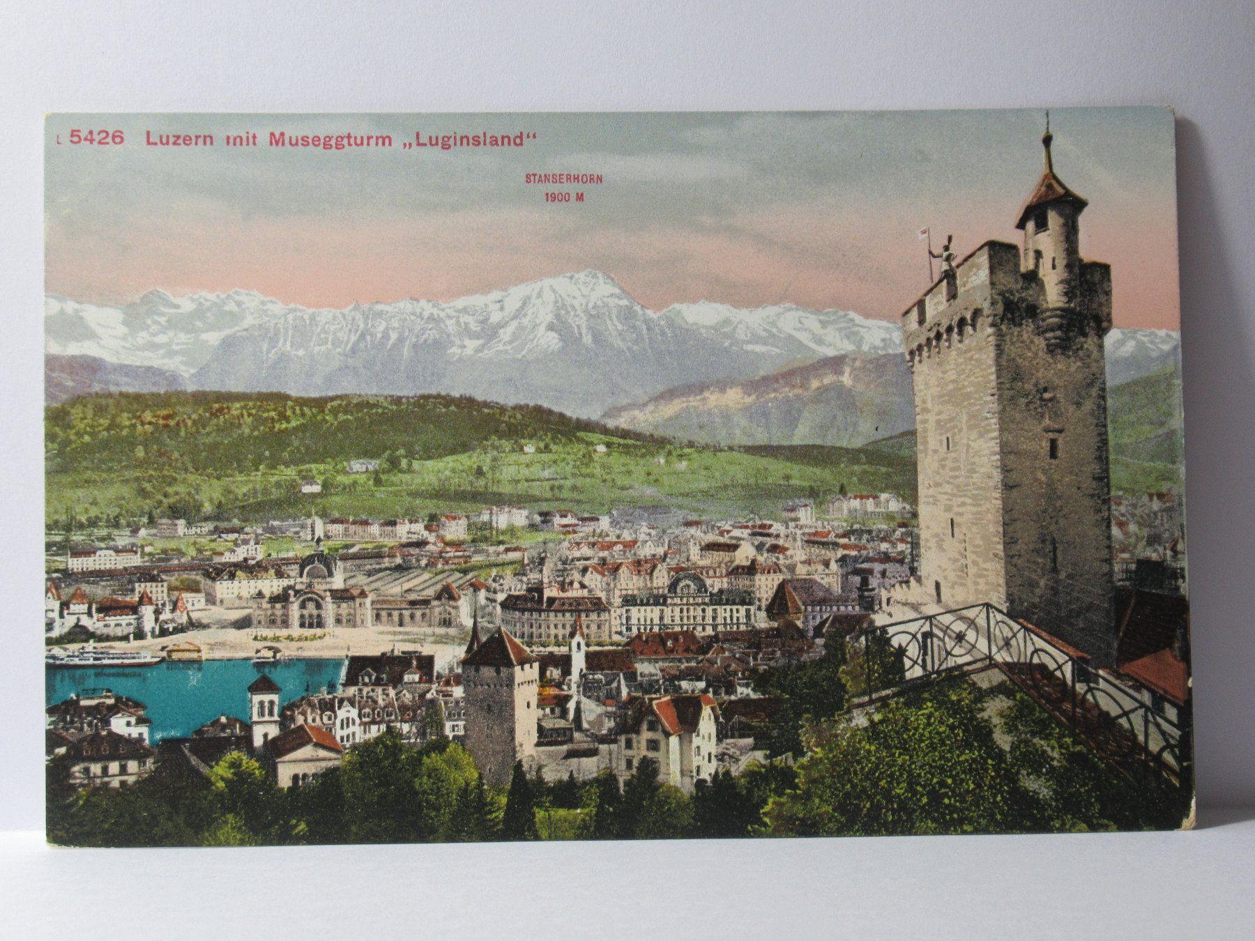 Cartoline postali: Luzern mit Museggturm  " Luginsland " – Nuovo (secondo la descrizione) da Grenchen venduto da Bluemchen1900