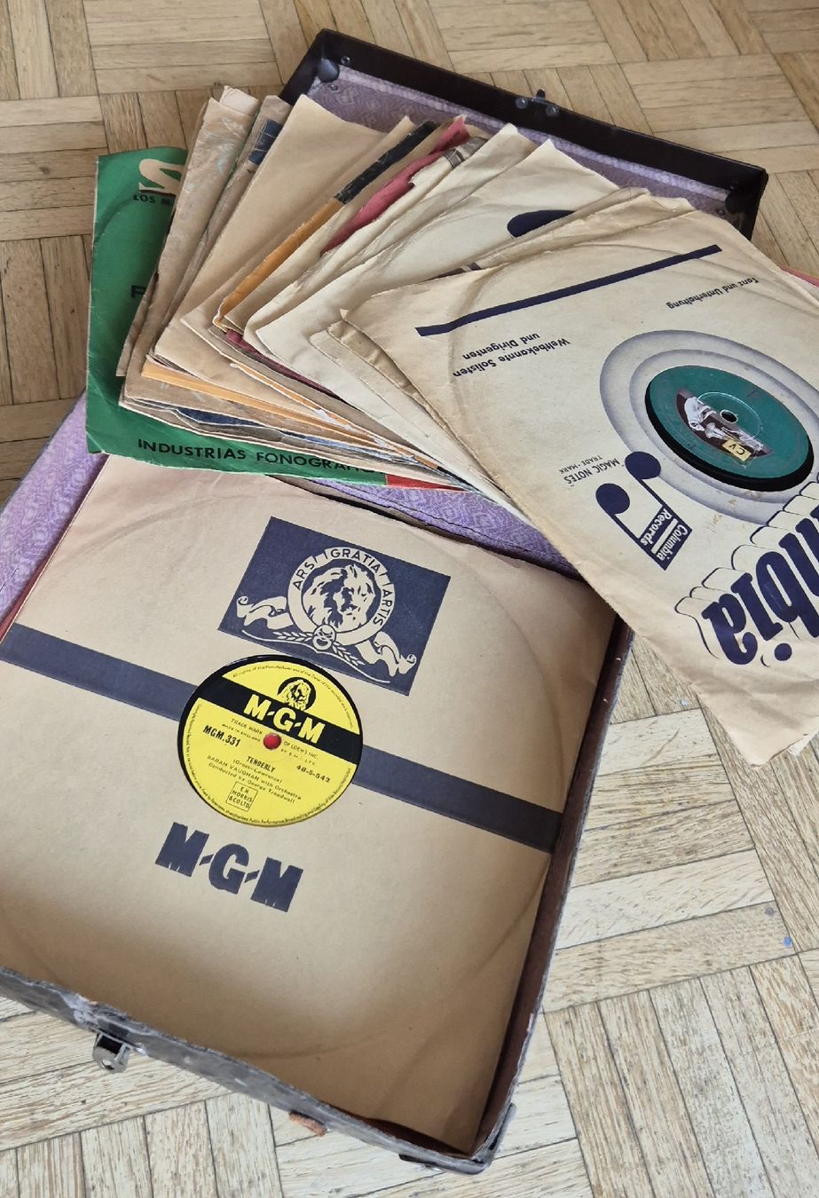Tourne-disques: Gramophon mit Schellackplatten – D'occasion à Au ZH par Nostronomo 3