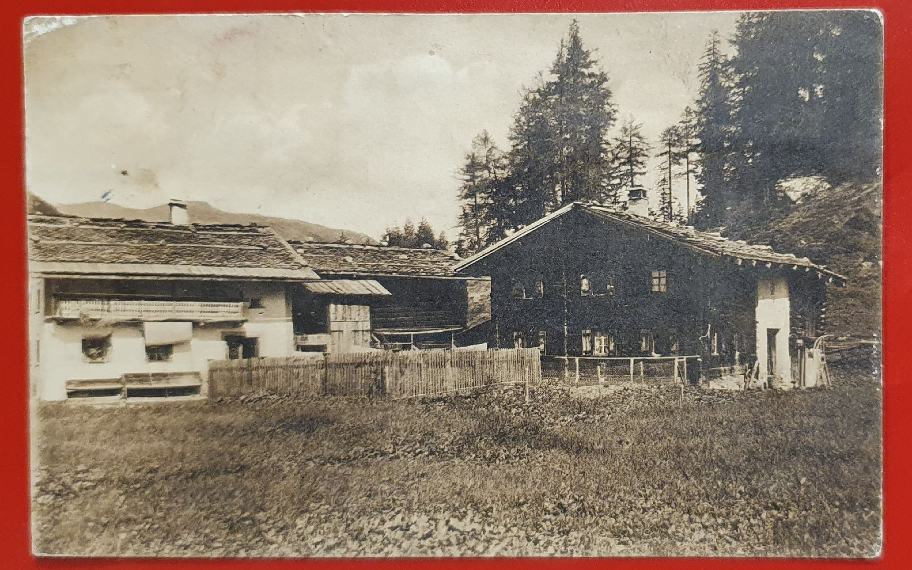 Cartoline postali: Davos - Dorf 1910 - Bauernhütte – Usato da Kreuzlingen venduto da Rschweiz1