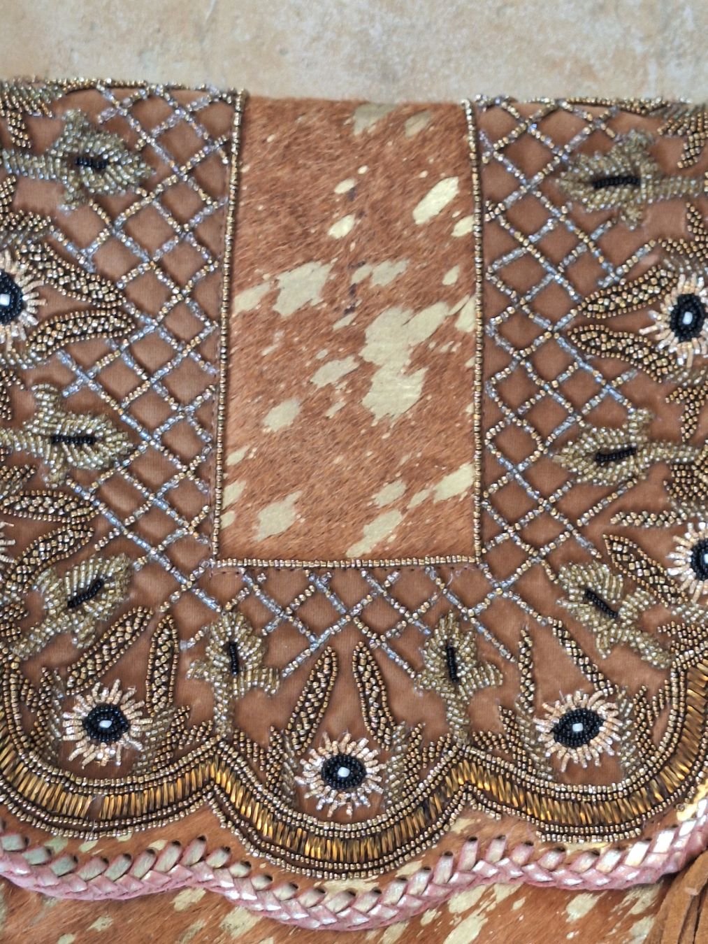 Borse da donna: Ledertasche Handmade,Pajetten,Vergoldung – Nuovo (secondo la descrizione) da Rheinfelden venduto da Cleopatra2000 1