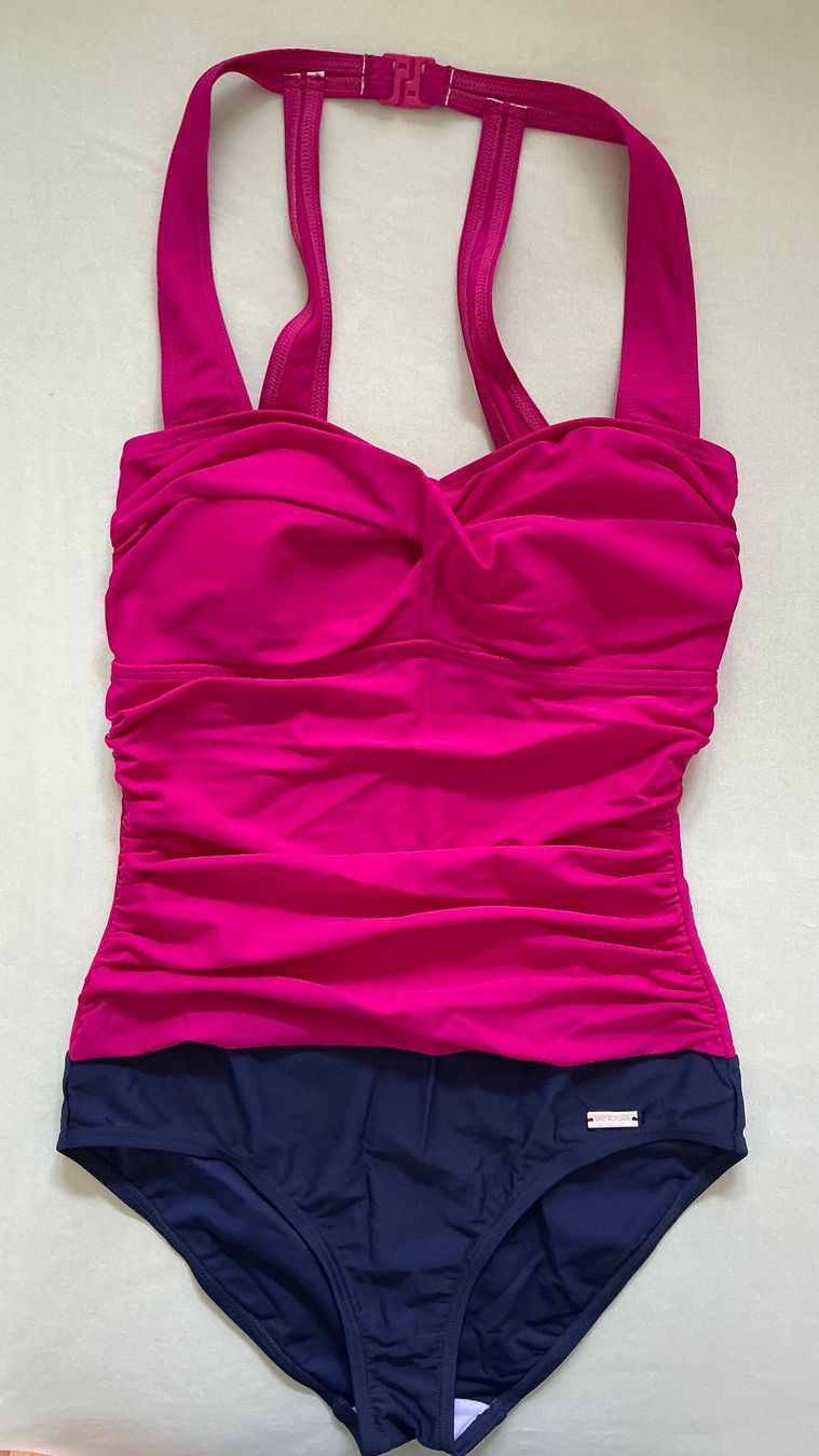 Lascana Costumi da bagno & Bikini: Lascana Badeanzug, Shaping-Effekt, Gr. 38B, rosa-blau – Usato da Cormondrèche venduto da fra_gn5t 3