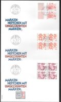 3 FDC Serie 595H5-598H9 aus Markenheft ET Bern 5.1.1979