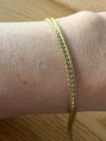 Armband flach vergoldet (20cm)