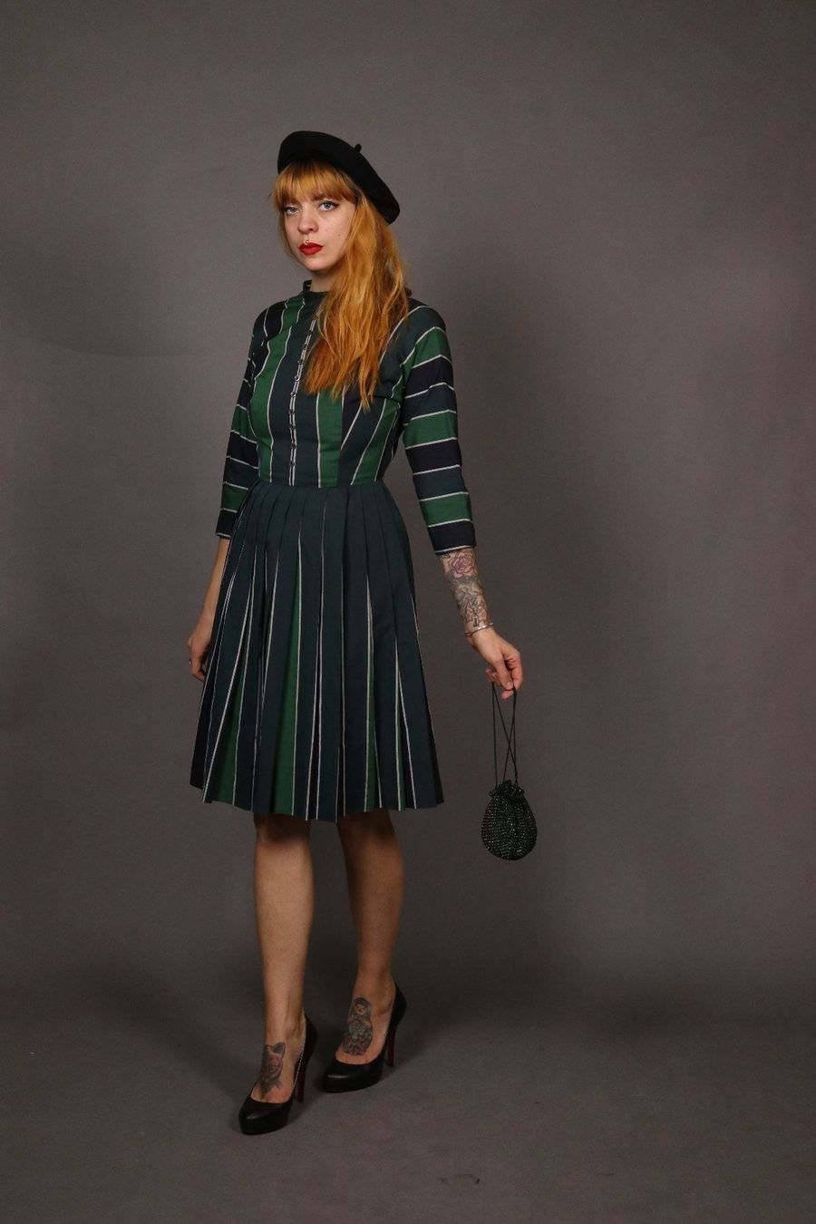 Vestiti: Vintage 1940er JONATHAN LOGAN Kleid- Xs – Usato da Hombrechtikon venduto da BAZ-Vintage 3