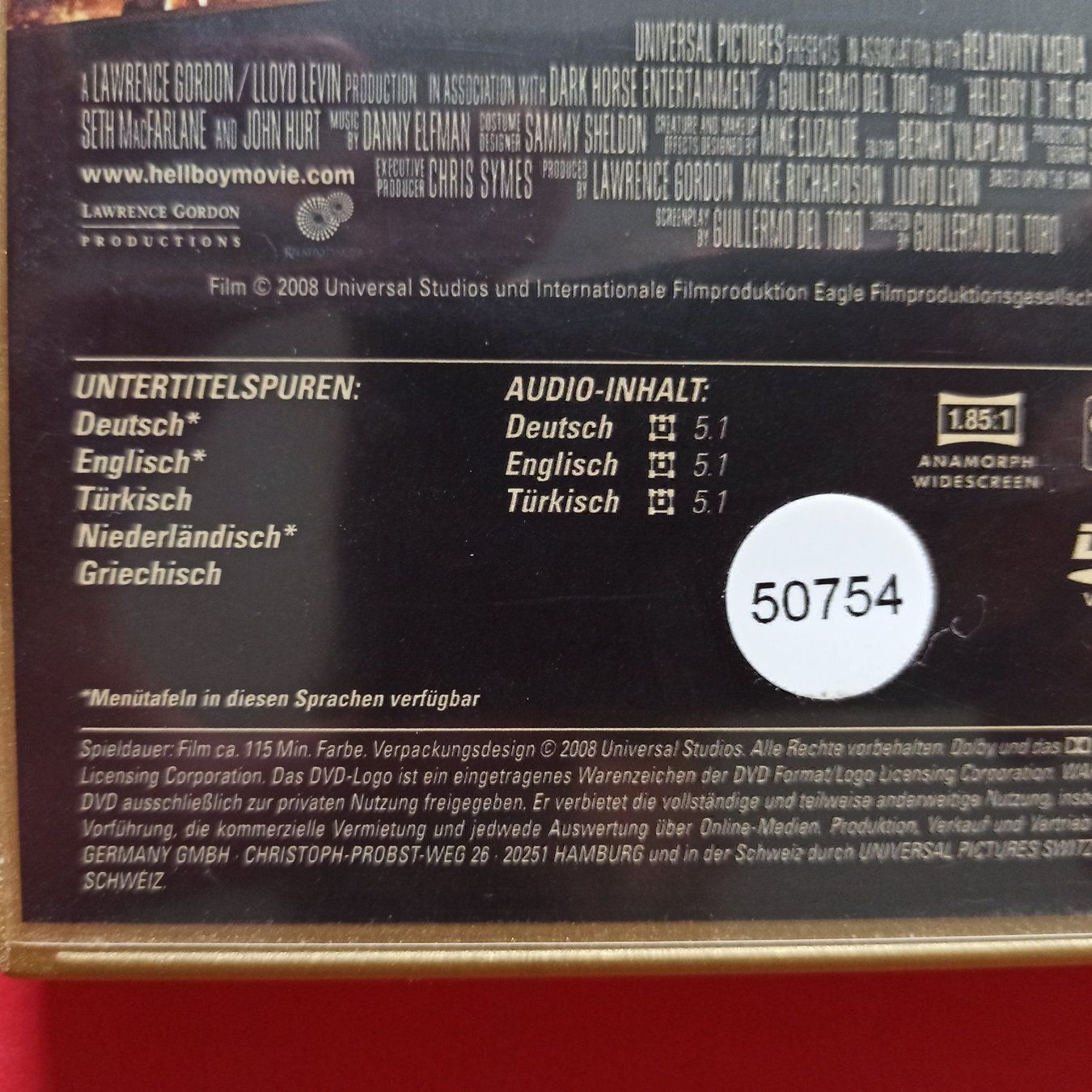 Alle DVDs: Hellboy II - Die goldene Armee – Gebraucht aus Dübendorf von kb86_MOVIE 2