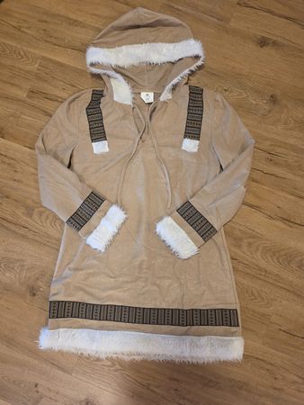 Faschingskostüm Eskimo/Inuit  mit Kunstfell Grösse 36/38