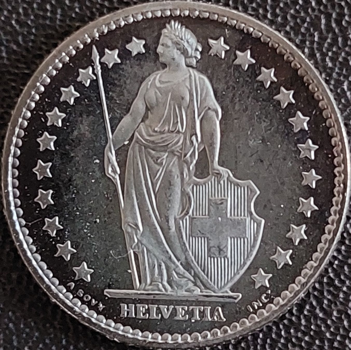 Tutti le monete: 2 Franken 1976 stgl. / aus Münzsatz – Nuovo (secondo la descrizione) da Arch venduto da coinsandmore 1
