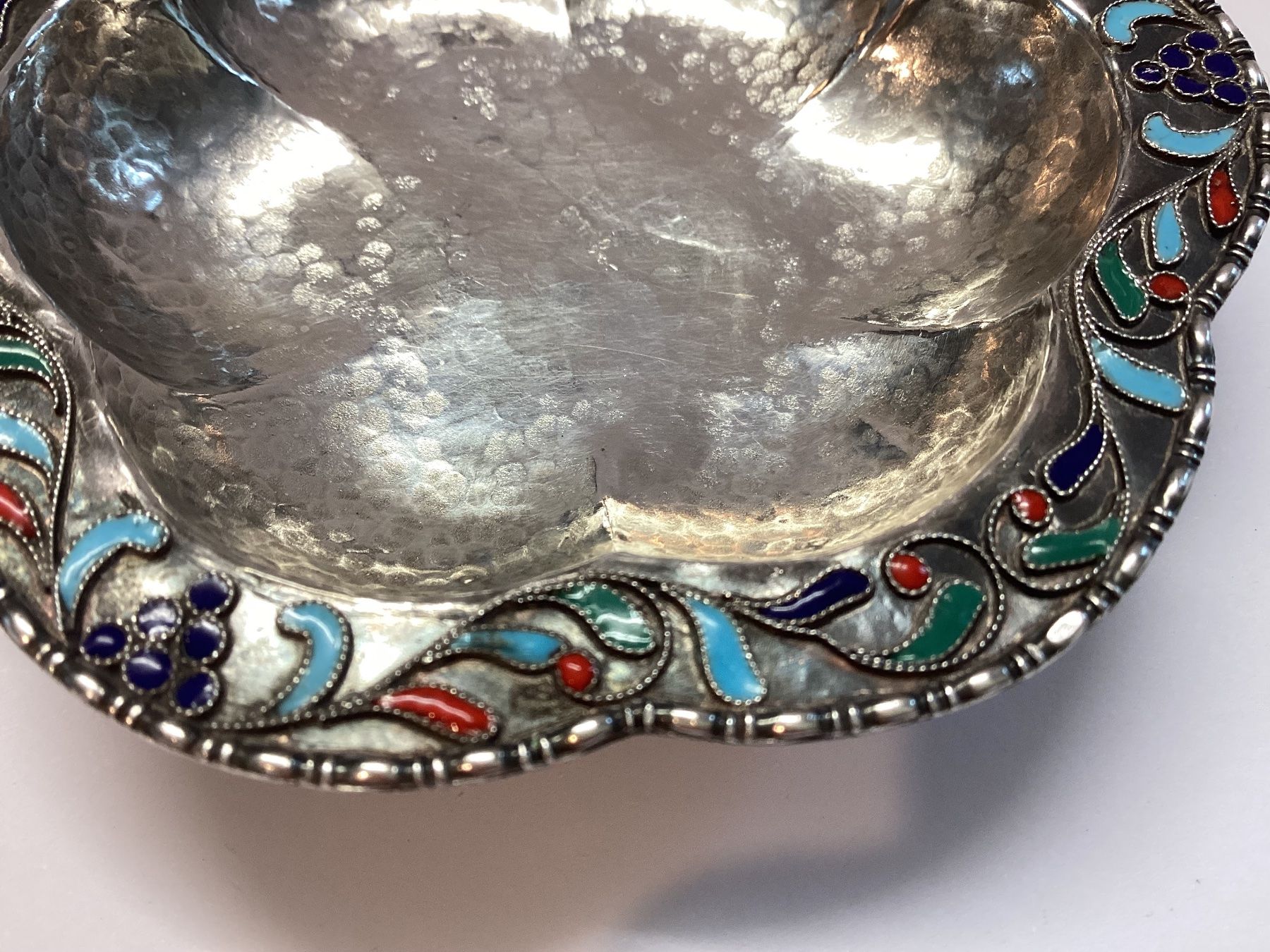 Ciotole: Alte Schale,  Silber 1000 gestempelt,  Cloisonne Emaille – Usato da Eglisau venduto da mar_5rn2 8