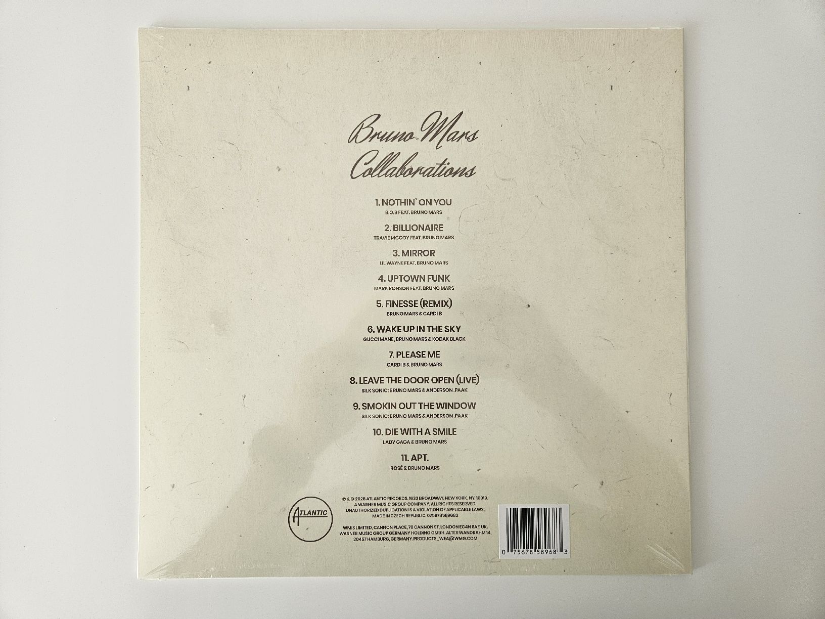 Dischi in vinile: Bruno Mars RSD 2026 - Collaborations Limited Edition Vinyl – Nuovo e nell'imballaggio originale da Zug venduto da vbc 1