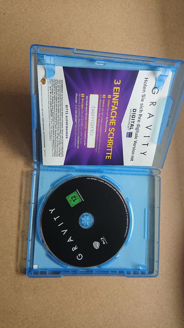 Tutti i DVDs: Gravity - Blu-ray – Usato da Chur venduto da FreakofRarity 2