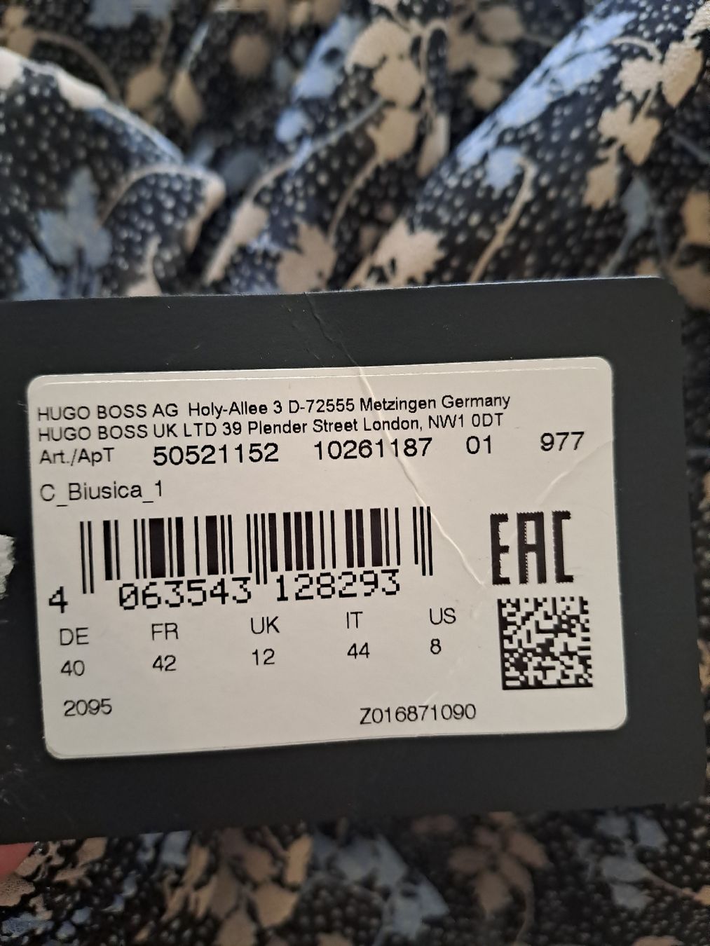 Hugo Boss Camicette: Neues Hemd von Boss mit Blumenmuster -  Grösse 40 – Nuovo (secondo la descrizione) da Zürich venduto da jun_vh8f 2