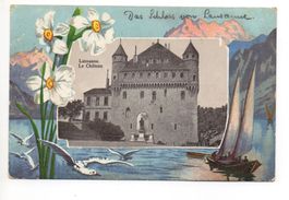LITHO Le Château LAUSANNE 1910