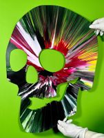 Damien Hirst Spin Painting Skull