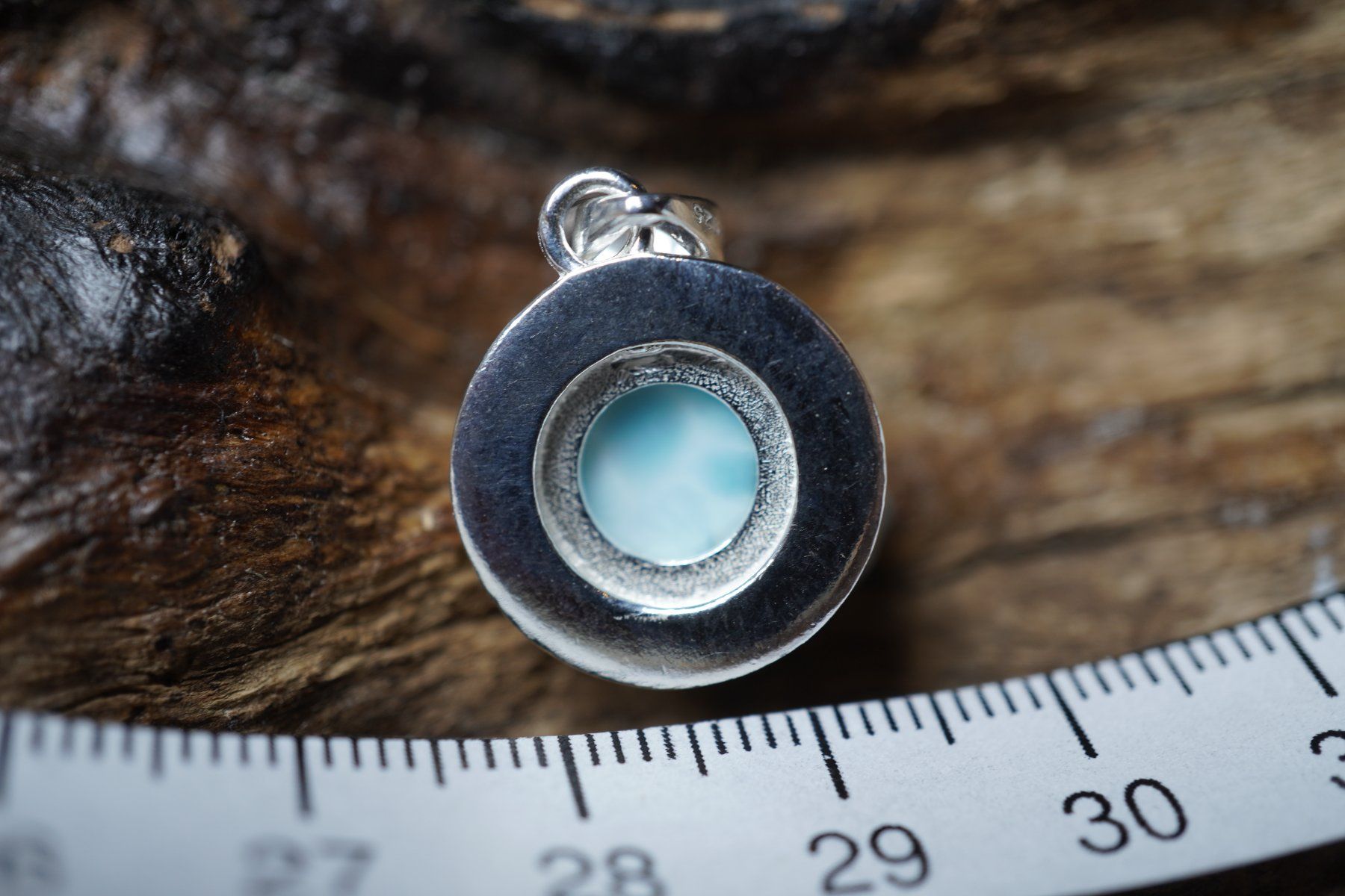 Ciondoli: Larimar   Facettiert  Rund       Anhänger   925 Silber – Nuovo e nell'imballaggio originale da Balgach venduto da top_silver 5