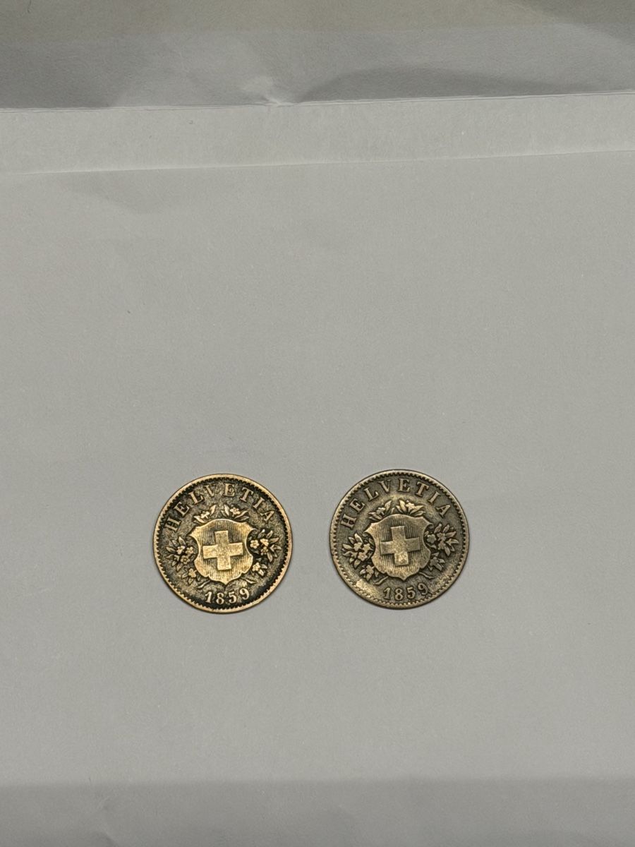 Tutti le monete: 1859 Schweizer SilberMünzen, 20 Rappen – Usato da Seuzach venduto da kaufes8 3