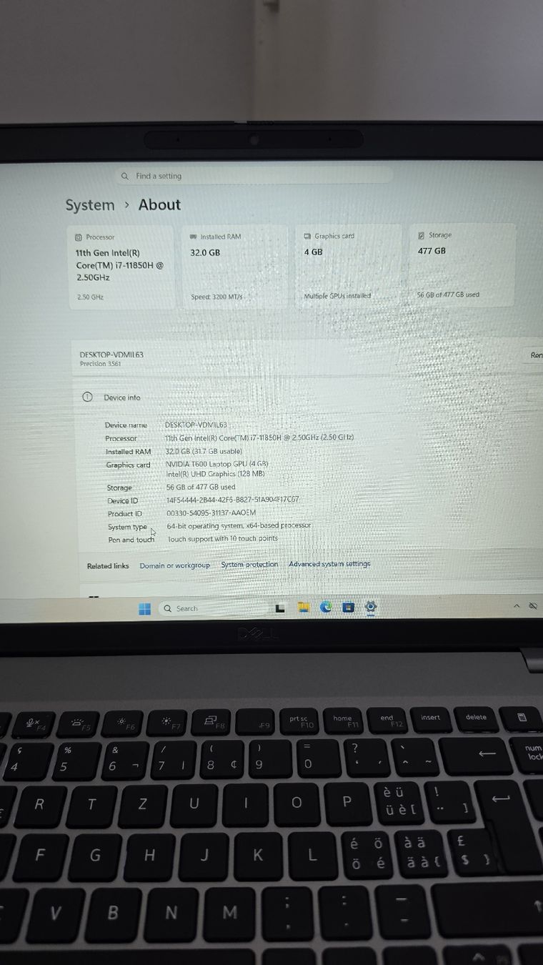 Dell Portables: Laptop Dell Precision 3561 – D'occasion à Genève par Rogue-Naboo-21 2
