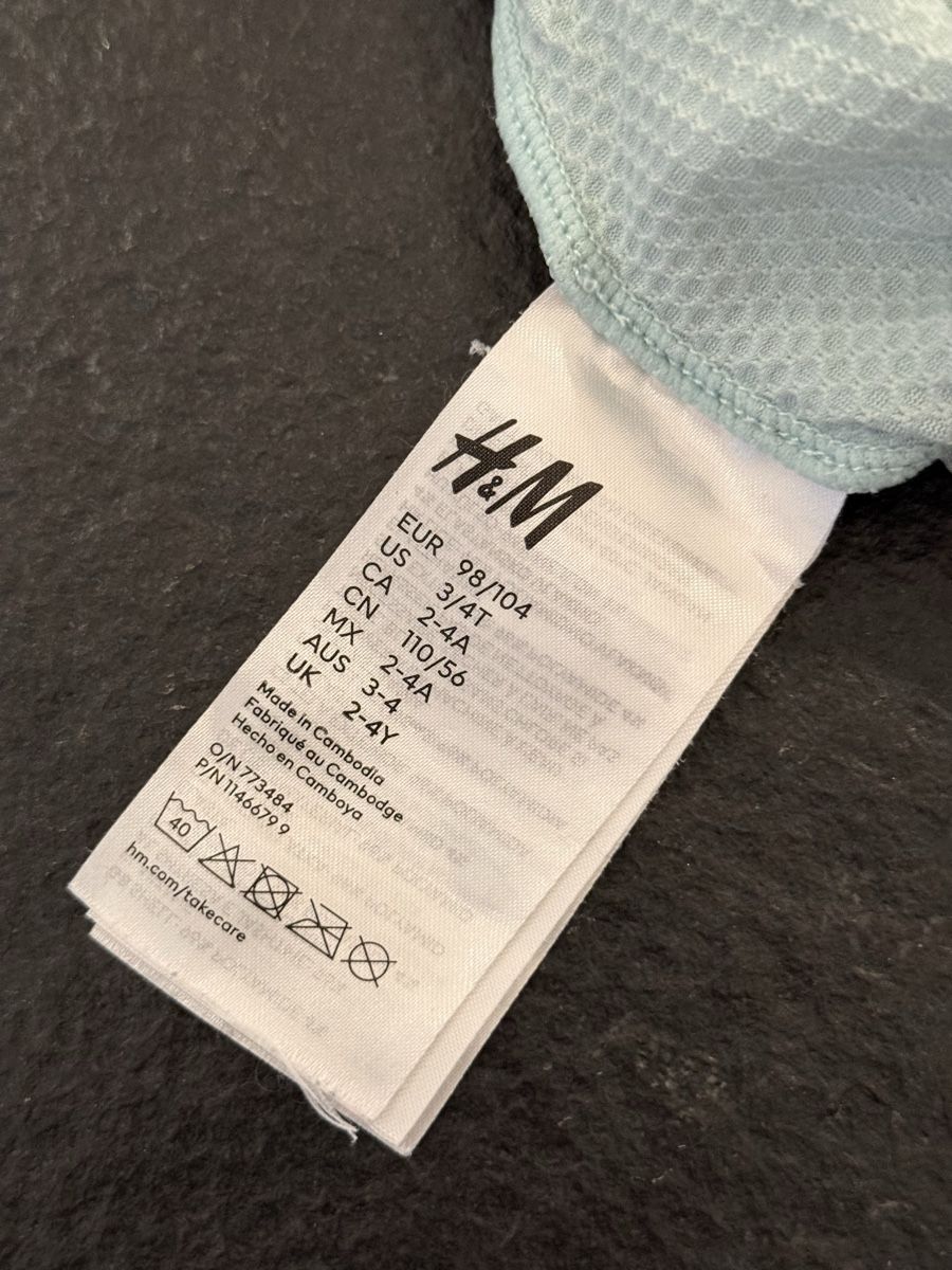 H&M Costumi da bagno & Bikini: H&M Mädchen UV-Anzug Gr. 98/104, Mint – Nuovo (secondo la descrizione) da Strengelbach venduto da schnaeusel 2