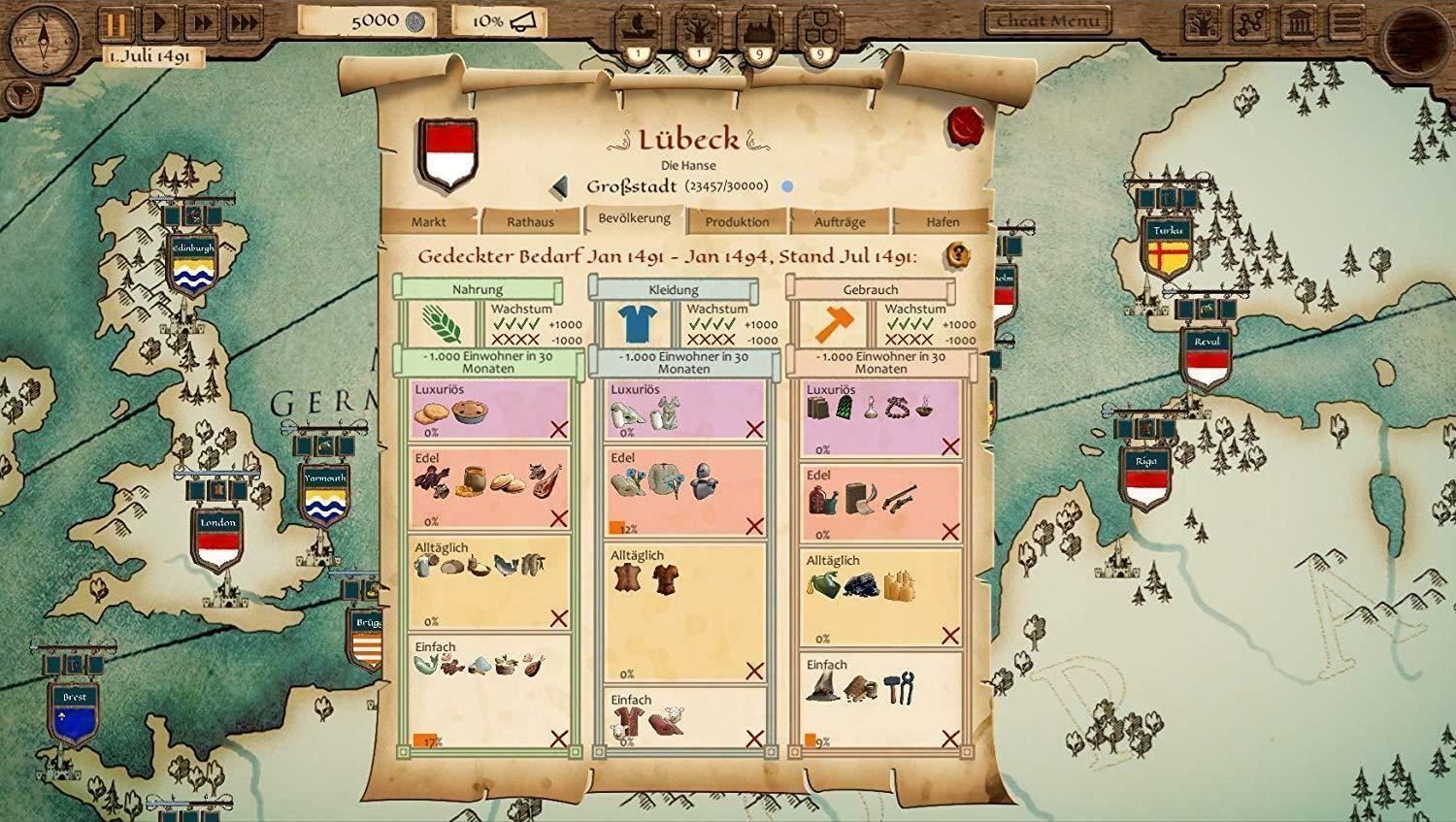 Giochi: Hanse - Imperium der Kaufleute (PC, Nur der Steam Key Code) – Nuovo (secondo la descrizione) da Bad Säckingen venduto da ms-spiele-keys 3