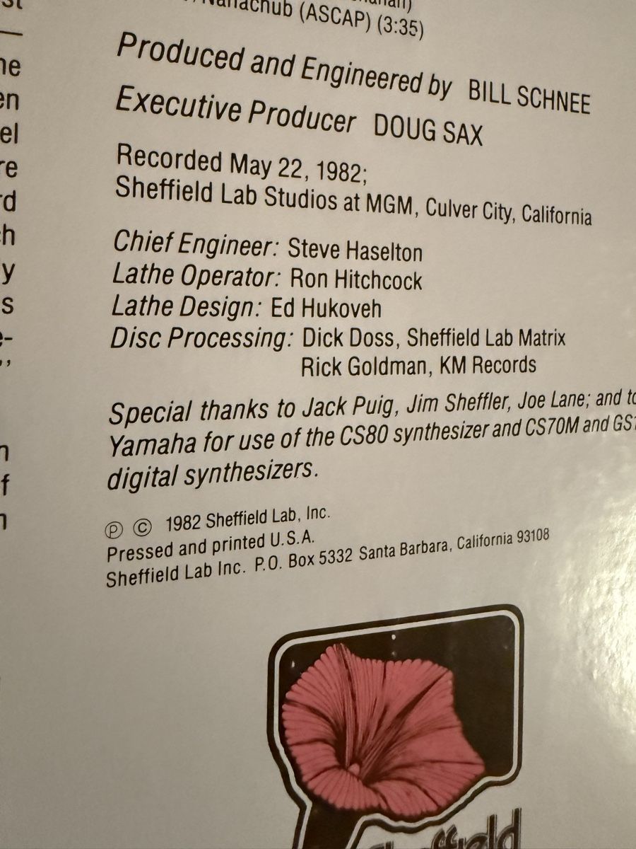 Dischi in vinile: The Sheffield Track Record | Direct Disc Recording | 1982 – Usato da Goldach venduto da Donpancho 6
