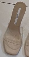 ZARA Pantoletten transparent beige Grösse 38