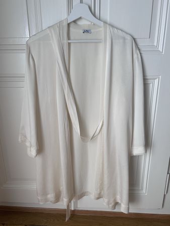 Kimono soie beige Lou TU