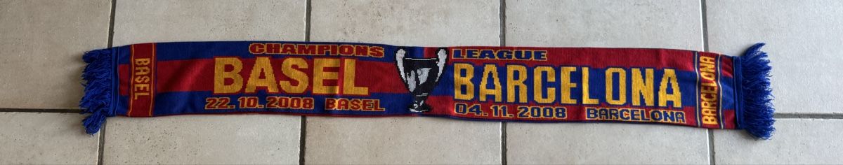 FC Basel Foulard & Sciarpe: Fc Basel - Barcelona Schal – Usato da Lenzburg venduto da Meister_k 1