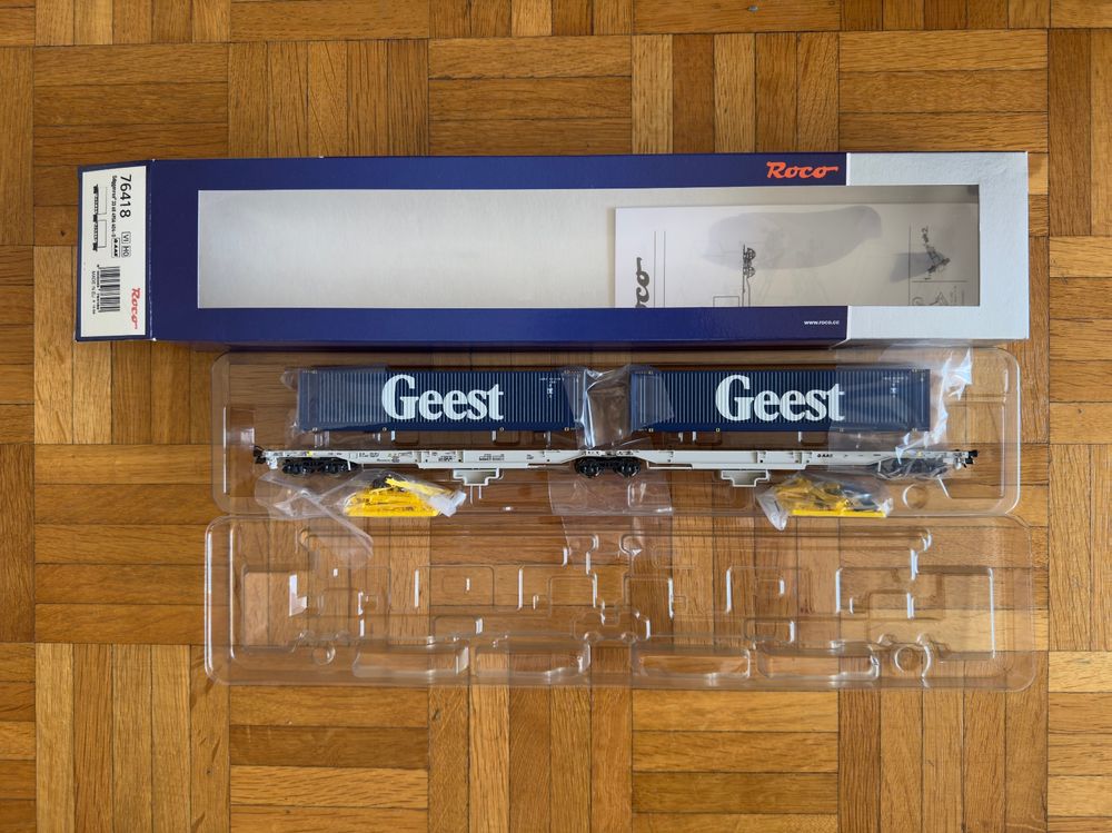 ROCO 67402 Doppeltaschen-Gelenkwagen T2000 AAE Crossrail DC (Neu (gemäss Beschreibung)) in Romont FR für CHF 125 – mit Lieferung auf kaufen