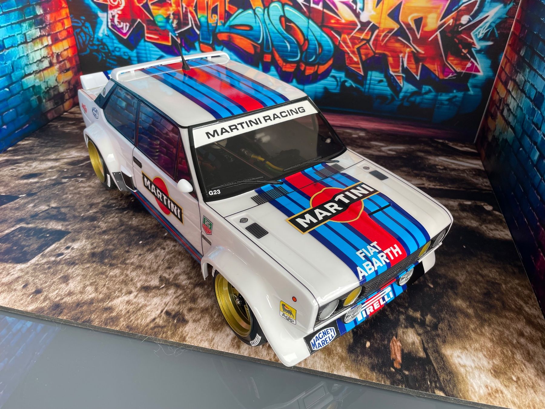 Tamiya RC Kits de montage: Tamiya Fiat 131 Abarth Martini – Neuf (Voir description) à Uznach par nightcrawler 1