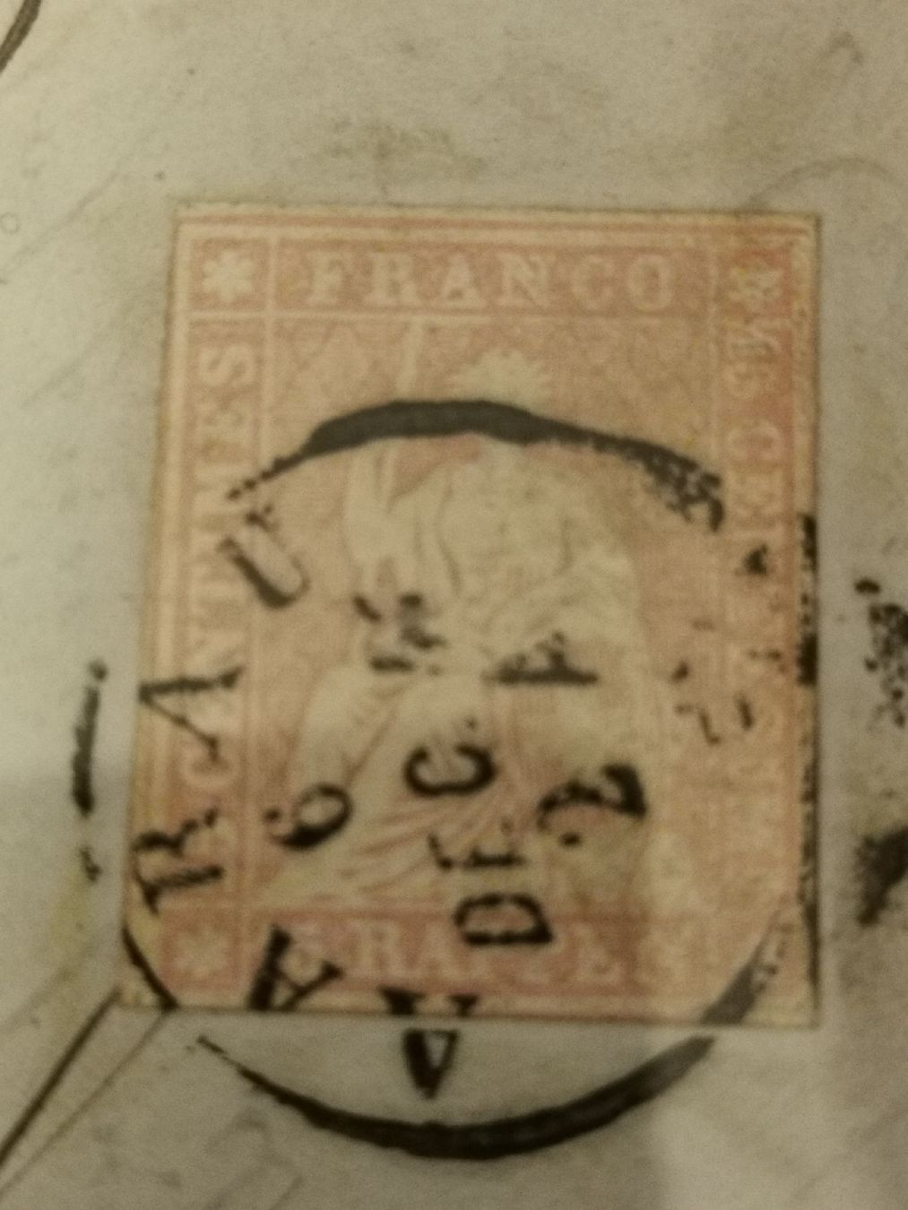 Tutti i francobolli: Strubelbrief 24B1 Kat. 250.- Aarau Locle – Usato da Wangen venduto da Abartix 1