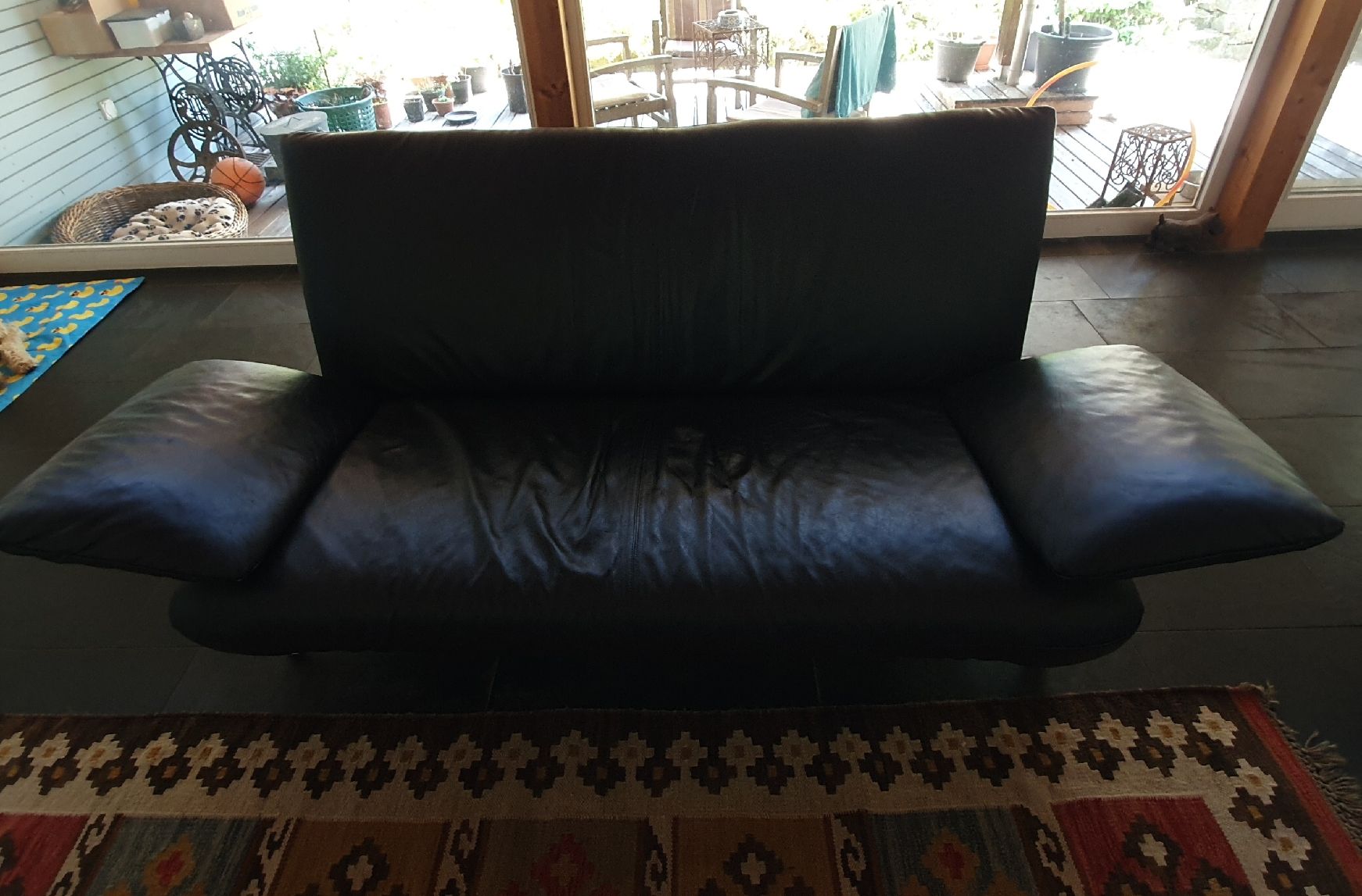 Divani: Rolf Benz Sofa 2er 4100 feines Leder schwarz – Usato da Sirnach venduto da Lemon04 3