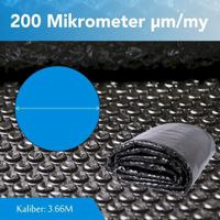 Solarfolie für Pool Ø366cm 200µm