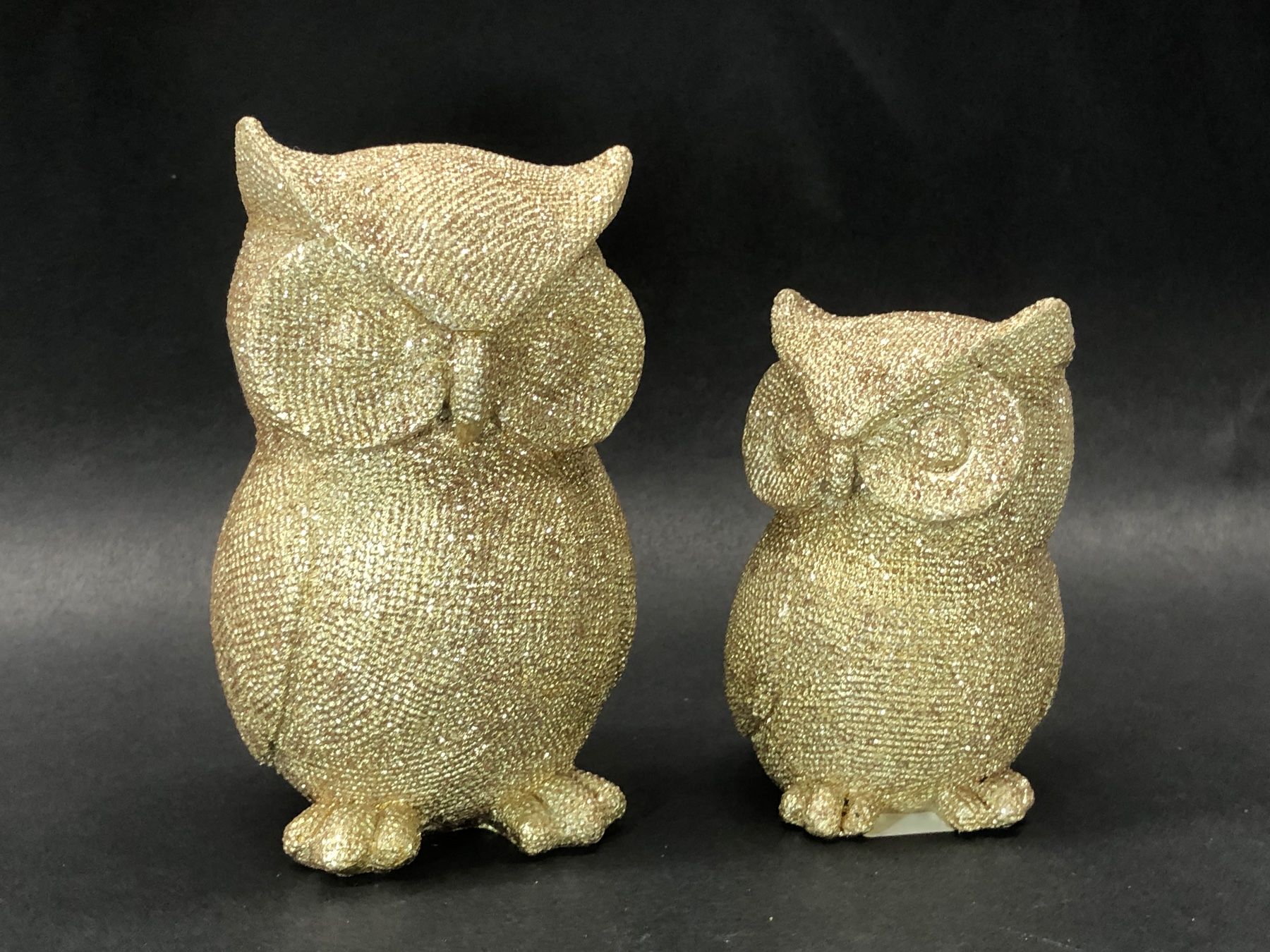 Statuette: 2 Deko Figuren Eule  /  Höhe ca. 12cm  + 9 cm - NEU – Nuovo (secondo la descrizione) da Bergdietikon venduto da Garak 3