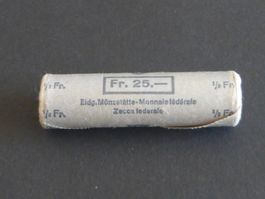 Schweiz Suisse Originalrolle 50 Rappen (1/2 Fr.) 1967 Silber