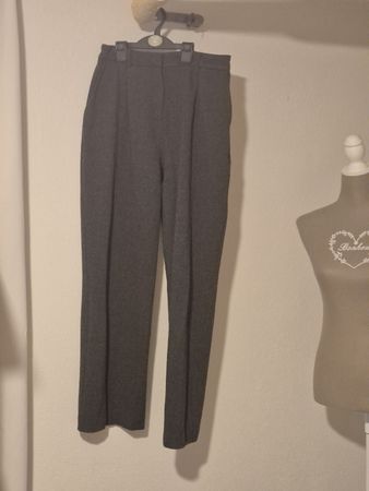 Stoffhose Nulu New Look grau Fischgrätmuster Grösse 40 neu