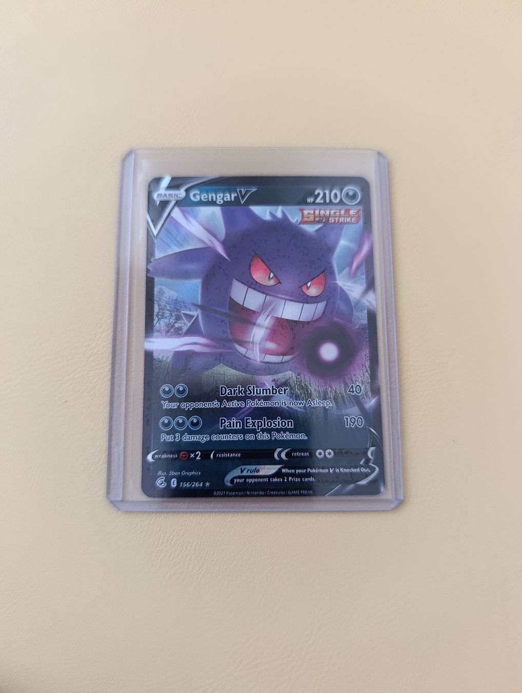 Pokémon Carte collezionabili: Carte Pokémon Gengar V 156/264  – Usato da Yverdon-les-Bains venduto da cashkiller