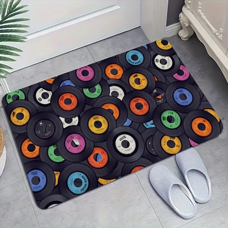 Haustürmatte Willkommensbotschaft - Antirutsch Bodenmatte 80x50cm