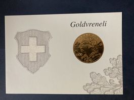 Schweiz 2013 Jahresgabe Block Goldvreneli Ersttagsstempel