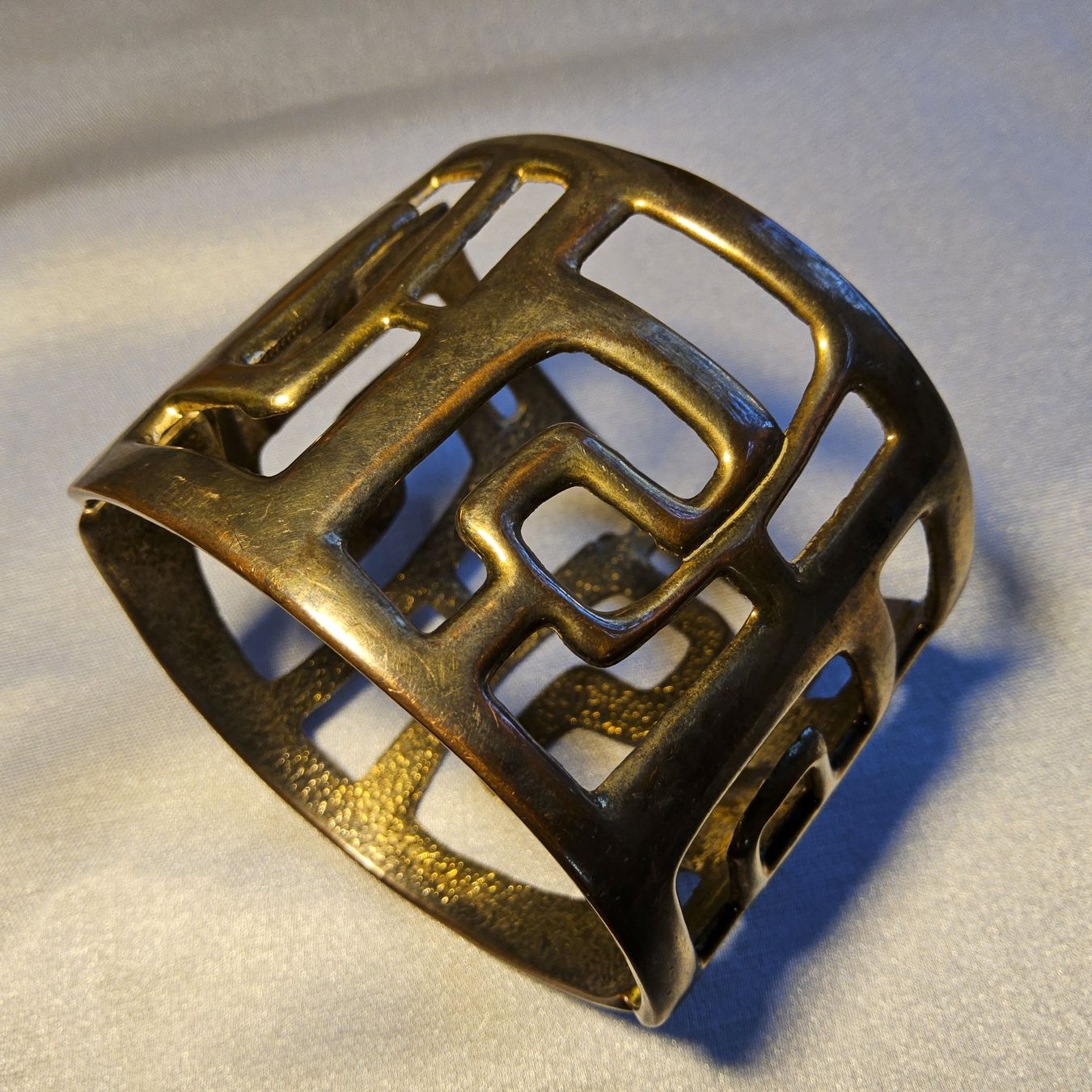 Armbänder & -reifen: Schicker Modernist Armreif Versilbert 50er – Gebraucht aus Zürich von Aleick 7