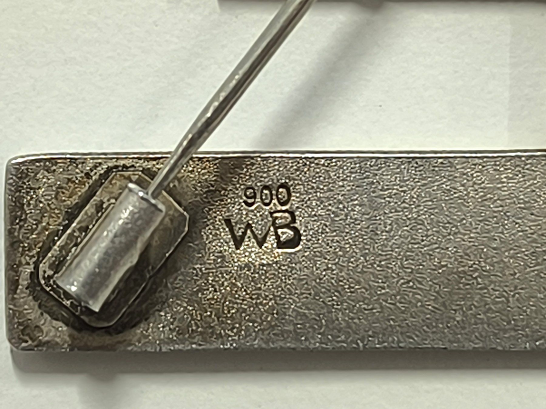 Spille & Fermagli: Silberbrosche Buchstabe E Walter Bell 900 Silber 14,9g – Usato da Rüti ZH venduto da Restwert_Rueti_ZH 2