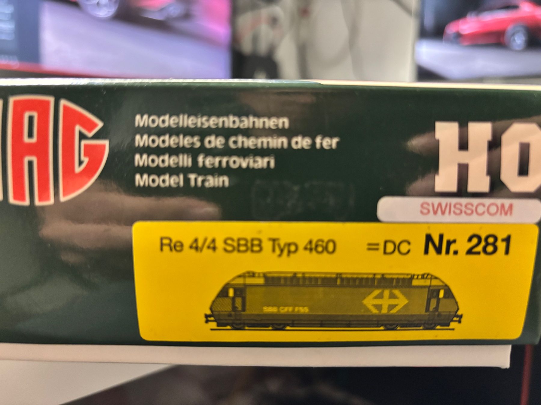 Hag Modellini di ferrovie: Hag Re460 Swisscom – Nuovo e nell'imballaggio originale da Rothenburg venduto da Vanzonk 1