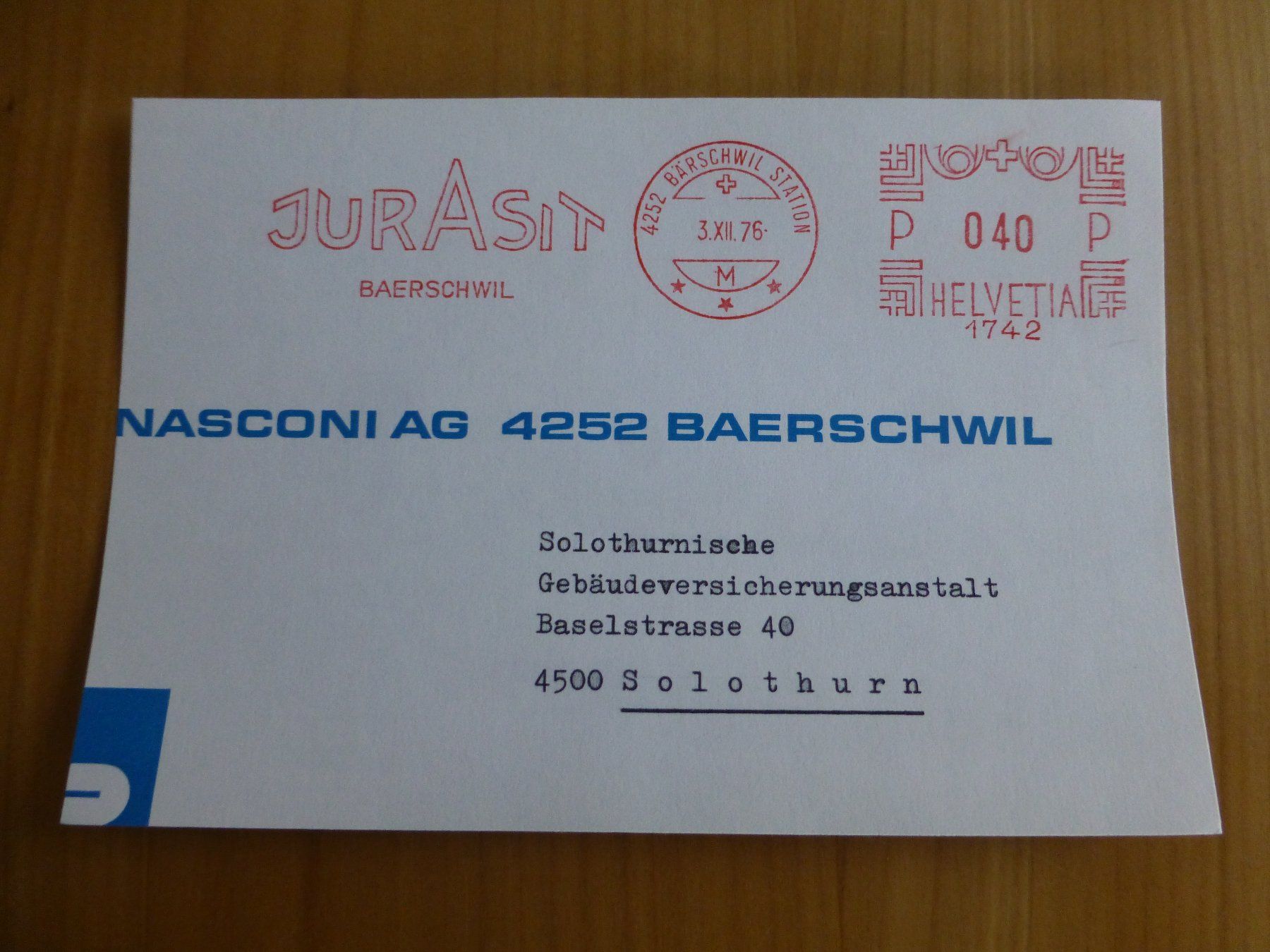 Foto & Immagini: Bärschwil, Jurasit 1976 – Usato da Bettlach venduto da 1saurer