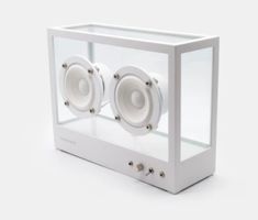 Transparent Speaker Weiss Bluetooth neuwertig