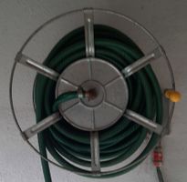 Schlauch Haspel mit ca. 30 Meter Wasserschlauch