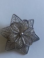 Feine Silber Brosche Blumenform Jugendstil Rarität 🌸