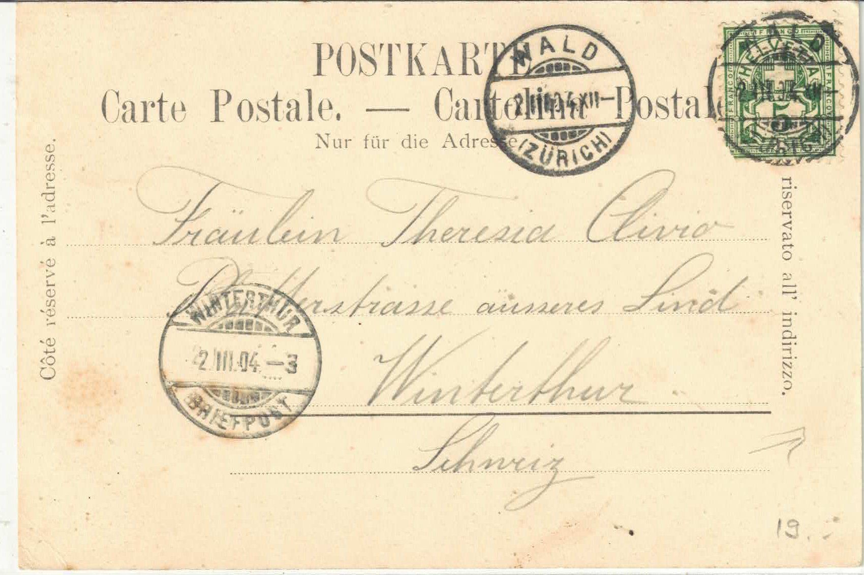 Cartoline postali: Gruss vom Sanatorium Wald ZH – Usato da Ettingen venduto da Kartenplanet 1