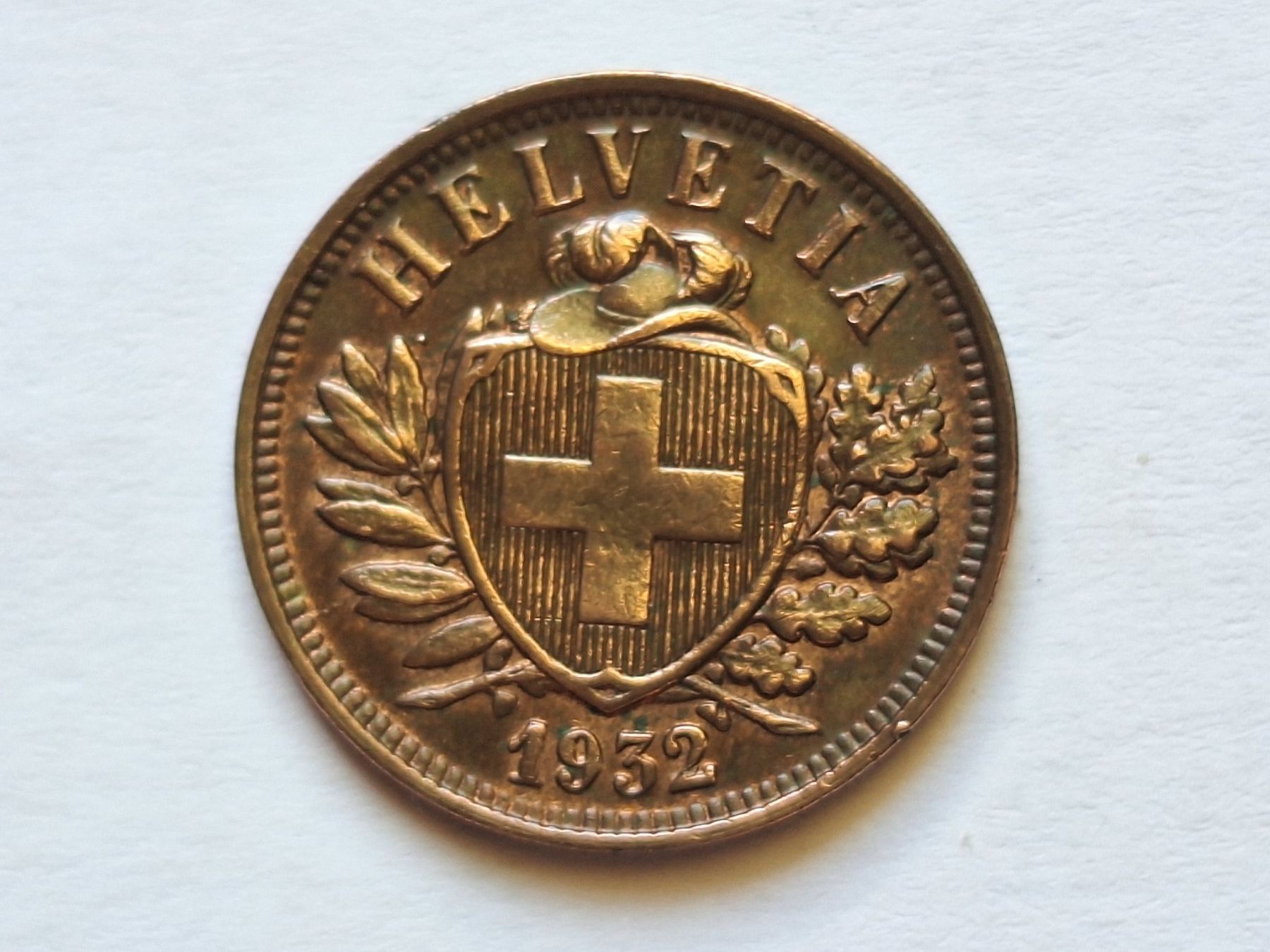 Alle Münzen: 2cts 1932 – Gebraucht aus Couvet von zeze03