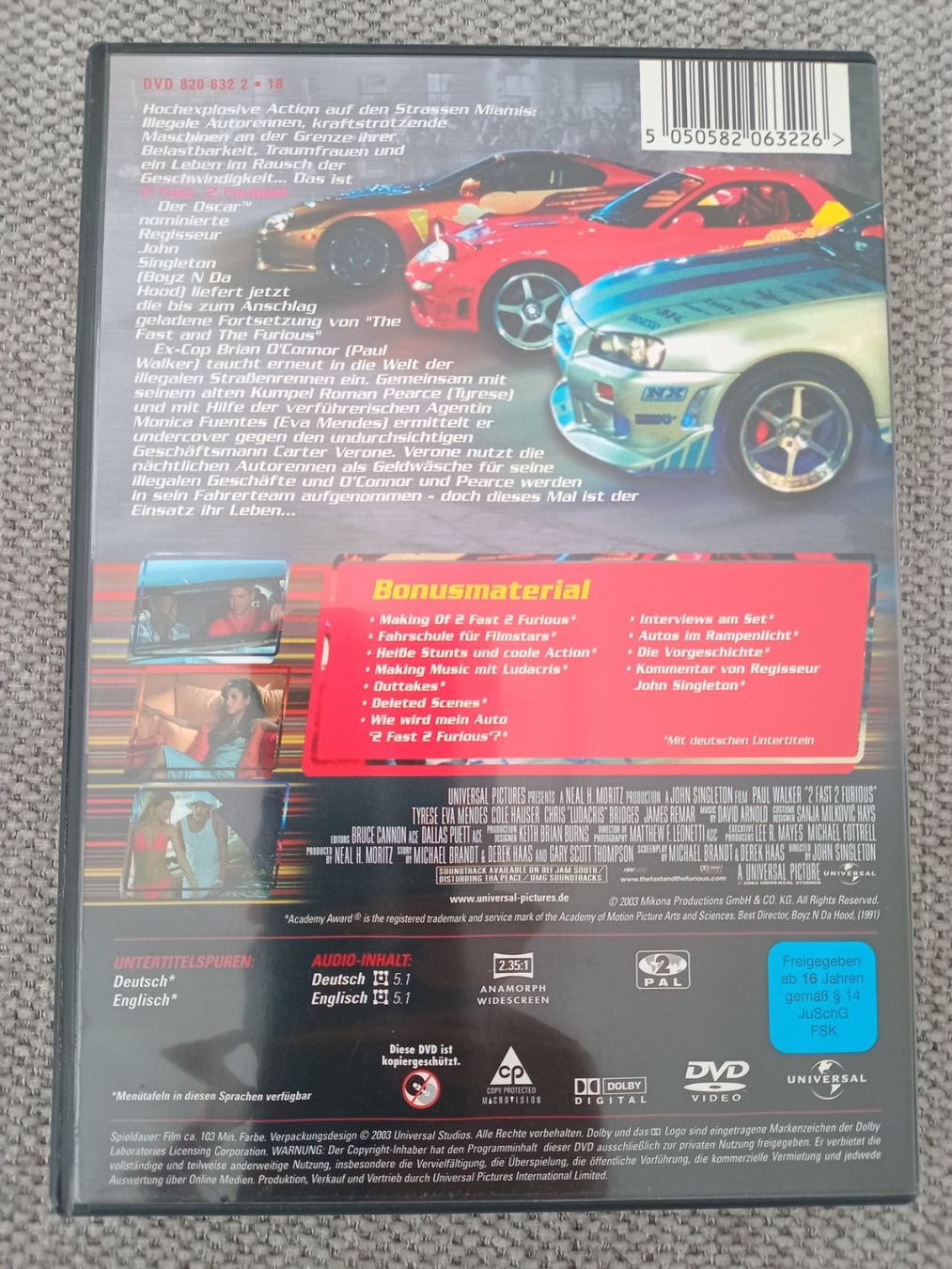 Tutti i DVDs: 2 FAST 2 FURIOUS – Usato da Zollikofen venduto da jde_72zf 1