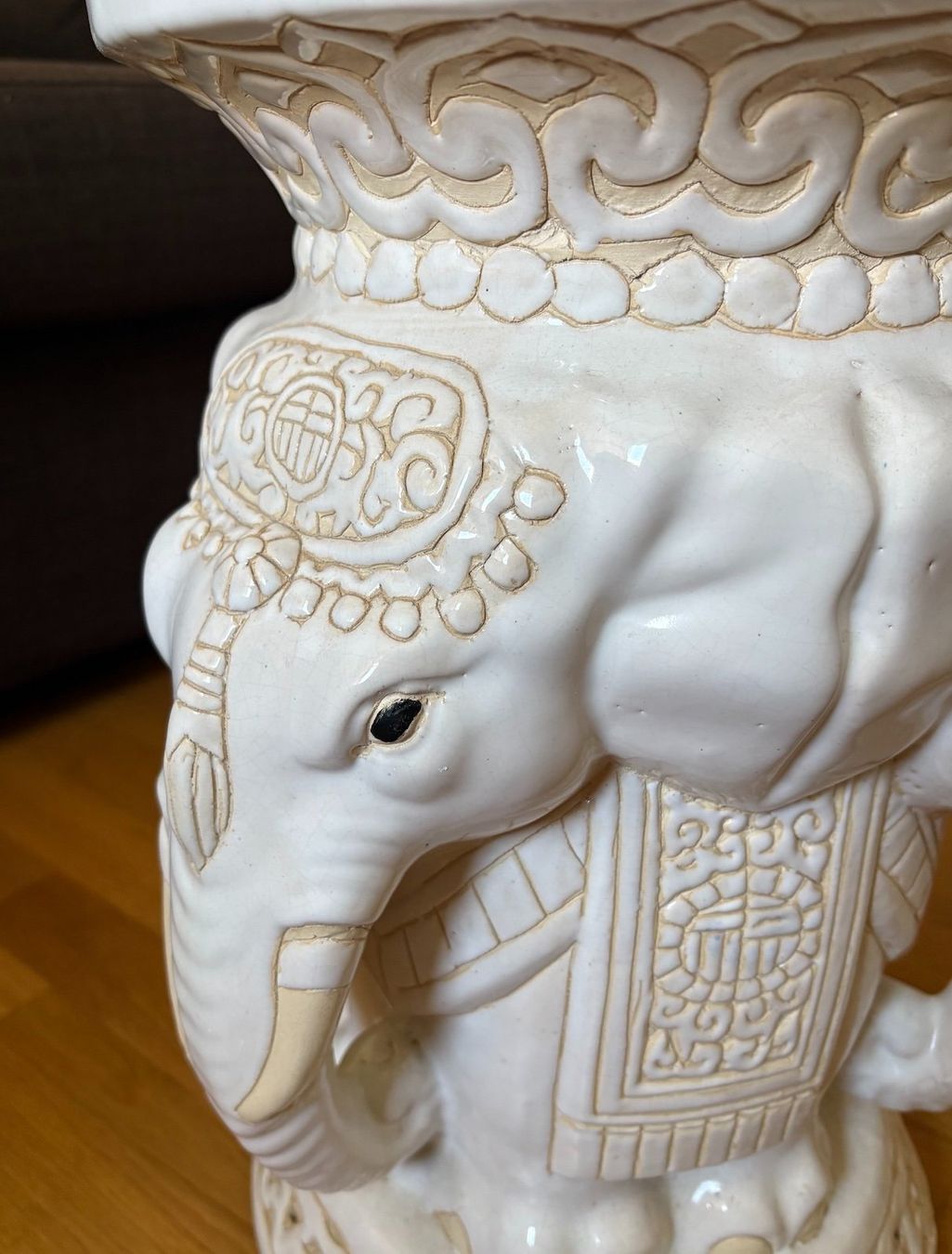 Altro in Decorazioni & Accessori: Vintage Inspired Ceramic Elephant Stand, Plant Table – Usato da Zürich venduto da oosterparker 3